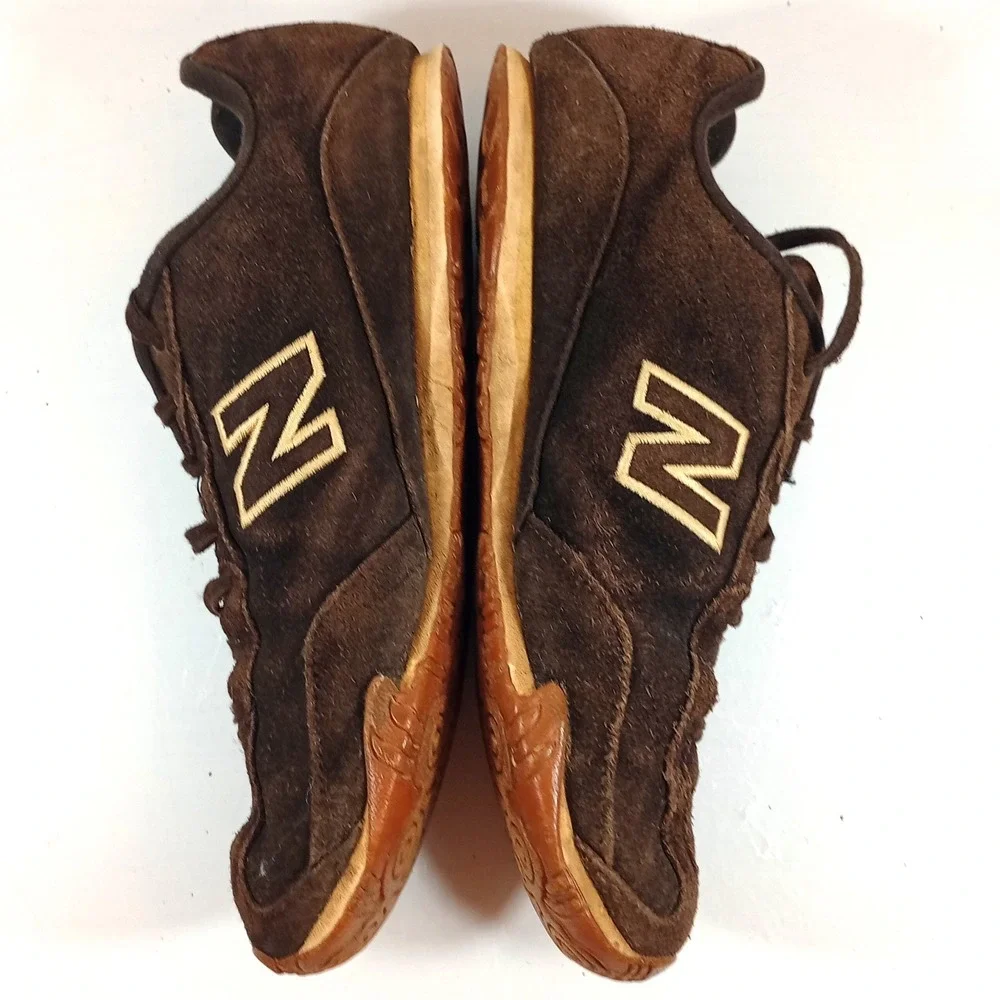 New Balance 442 Mens 11 Dark Brown Suede Gum Sole Casual Retro Trainer Shoes